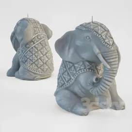 Zara home candle seated elephant